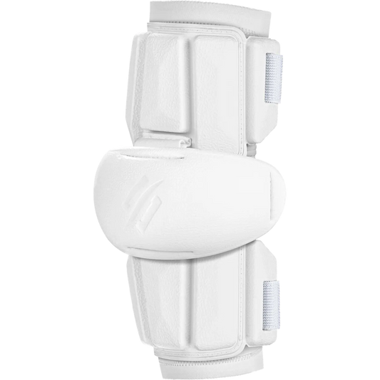 StringKing Armor 1 white lacrosse arm pads side view
